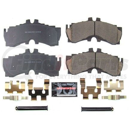 Z232062 by POWERSTOP BRAKES - Z23 EVOLUTION SPORT CARBON-FIBER BRAKE PADS W/ HARDWARE