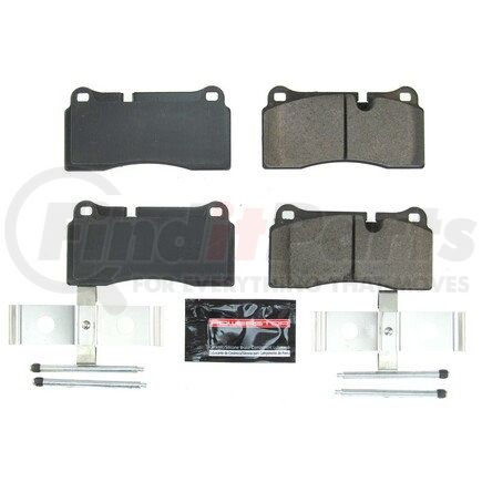 Z231155 by POWERSTOP BRAKES - Z23 EVOLUTION SPORT CARBON-FIBER BRAKE PADS W/ HARDWARE