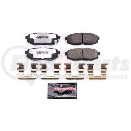 Z261124 by POWERSTOP BRAKES - Z26 STREET PERFORMANCE CARBON-FIBER CERAMIC BRAKE PADS W/ HARDWARE