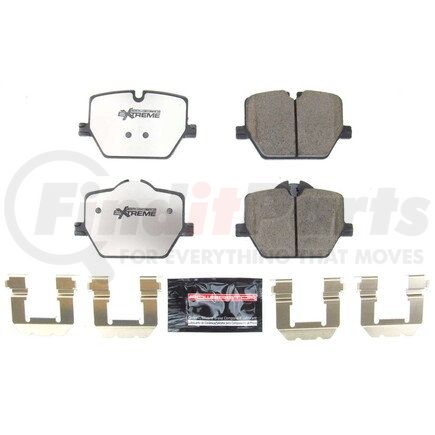 Z262220 by POWERSTOP BRAKES - Z26 STREET PERFORMANCE CARBON-FIBER CERAMIC BRAKE PADS W/ HARDWARE