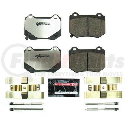 Z262118 by POWERSTOP BRAKES - Z26 STREET PERFORMANCE CARBON-FIBER CERAMIC BRAKE PADS W/ HARDWARE