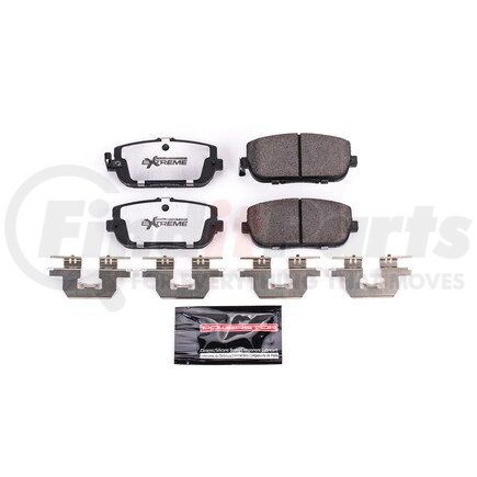 Z261180 by POWERSTOP BRAKES - Z26 STREET PERFORMANCE CARBON-FIBER CERAMIC BRAKE PADS W/ HARDWARE