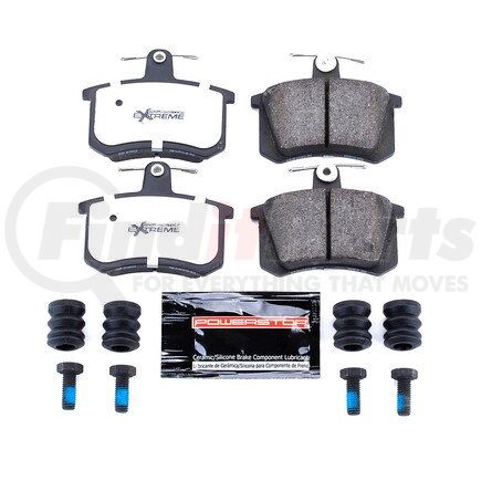 Z26228 by POWERSTOP BRAKES - Z26 STREET PERFORMANCE CARBON-FIBER CERAMIC BRAKE PADS W/ HARDWARE