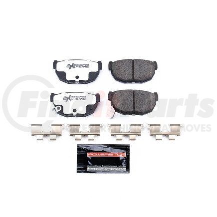 Z26230 by POWERSTOP BRAKES - Z26 STREET PERFORMANCE CARBON-FIBER CERAMIC BRAKE PADS W/ HARDWARE