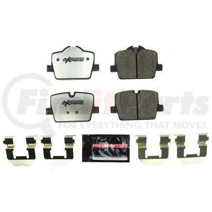 Z262221 by POWERSTOP BRAKES - Z26 STREET PERFORMANCE CARBON-FIBER CERAMIC BRAKE PADS W/ HARDWARE