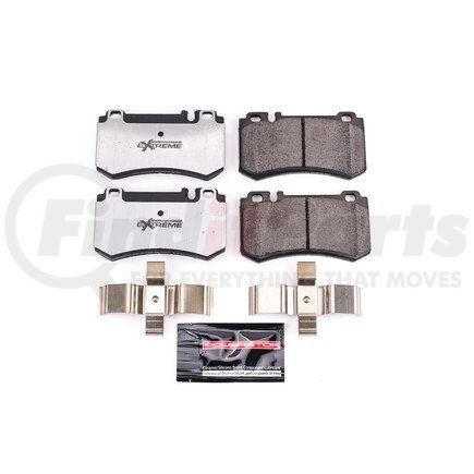 Z26984 by POWERSTOP BRAKES - Z26 STREET PERFORMANCE CARBON-FIBER CERAMIC BRAKE PADS W/ HARDWARE