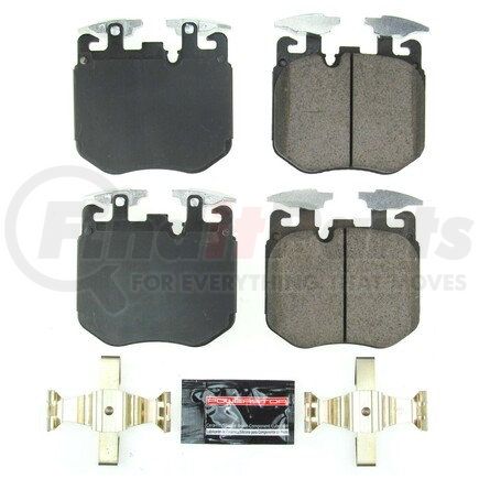 Z231868 by POWERSTOP BRAKES - Z23 EVOLUTION SPORT CARBON-FIBER BRAKE PADS W/ HARDWARE