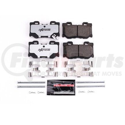 Z261347 by POWERSTOP BRAKES - Z26 STREET PERFORMANCE CARBON-FIBER CERAMIC BRAKE PADS W/ HARDWARE