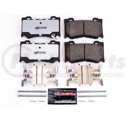 Z261346 by POWERSTOP BRAKES - Z26 STREET PERFORMANCE CARBON-FIBER CERAMIC BRAKE PADS W/ HARDWARE