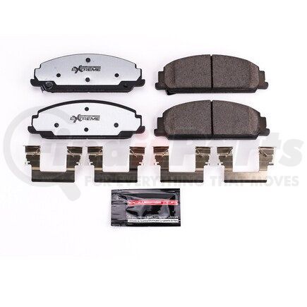 Z261351 by POWERSTOP BRAKES - Z26 STREET PERFORMANCE CARBON-FIBER CERAMIC BRAKE PADS W/ HARDWARE