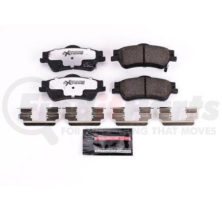 Z261352 by POWERSTOP BRAKES - Z26 STREET PERFORMANCE CARBON-FIBER CERAMIC BRAKE PADS W/ HARDWARE