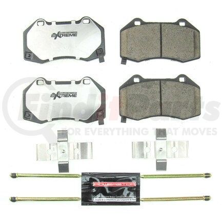 Z261379B by POWERSTOP BRAKES - Z26 STREET PERFORMANCE CARBON-FIBER CERAMIC BRAKE PADS W/ HARDWARE