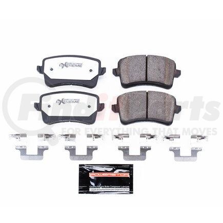 Z261386 by POWERSTOP BRAKES - Z26 STREET PERFORMANCE CARBON-FIBER CERAMIC BRAKE PADS W/ HARDWARE