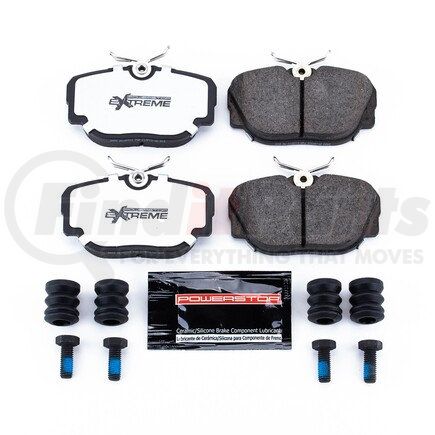 Z26493 by POWERSTOP BRAKES - Z26 STREET PERFORMANCE CARBON-FIBER CERAMIC BRAKE PADS W/ HARDWARE