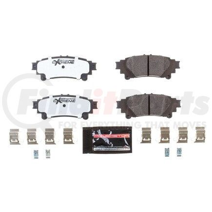 Z261391A by POWERSTOP BRAKES - Z26 STREET PERFORMANCE CARBON-FIBER CERAMIC BRAKE PADS W/ HARDWARE