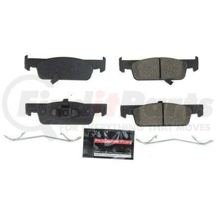 Z231955 by POWERSTOP BRAKES - Z23 EVOLUTION SPORT CARBON-FIBER BRAKE PADS W/ HARDWARE