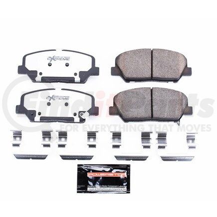 Z261413 by POWERSTOP BRAKES - Z26 STREET PERFORMANCE CARBON-FIBER CERAMIC BRAKE PADS W/ HARDWARE