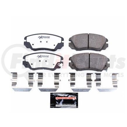 Z261421 by POWERSTOP BRAKES - Z26 STREET PERFORMANCE CARBON-FIBER CERAMIC BRAKE PADS W/ HARDWARE