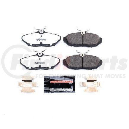 Z26599 by POWERSTOP BRAKES - Z26 STREET PERFORMANCE CARBON-FIBER CERAMIC BRAKE PADS W/ HARDWARE