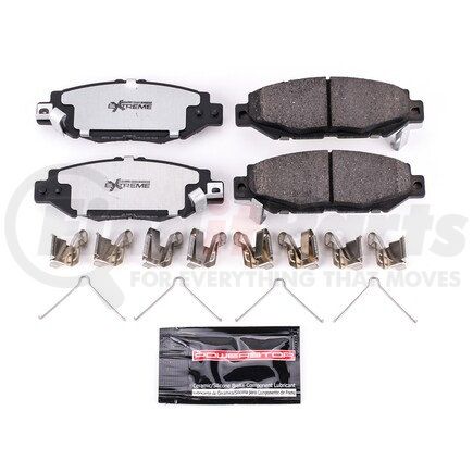 Z26572 by POWERSTOP BRAKES - Z26 STREET PERFORMANCE CARBON-FIBER CERAMIC BRAKE PADS W/ HARDWARE