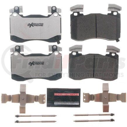 Z266012 by POWERSTOP BRAKES - Z26 STREET PERFORMANCE CARBON-FIBER CERAMIC BRAKE PADS W/ HARDWARE