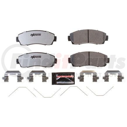 Z261521 by POWERSTOP BRAKES - Z26 STREET PERFORMANCE CARBON-FIBER CERAMIC BRAKE PADS W/ HARDWARE