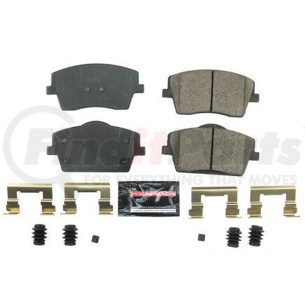 Z232137 by POWERSTOP BRAKES - Z23 EVOLUTION SPORT CARBON-FIBER BRAKE PADS W/ HARDWARE