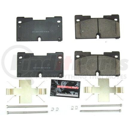 Z232173 by POWERSTOP BRAKES - Z23 EVOLUTION SPORT CARBON-FIBER BRAKE PADS W/ HARDWARE