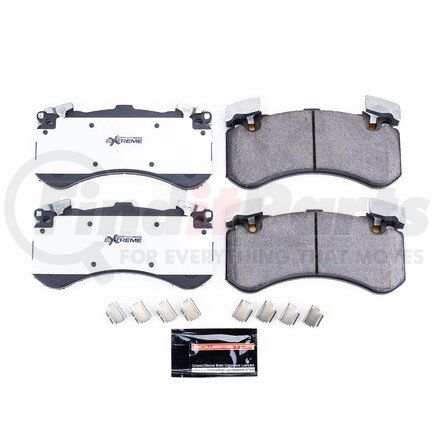 Z261575 by POWERSTOP BRAKES - Z26 STREET PERFORMANCE CARBON-FIBER CERAMIC BRAKE PADS W/ HARDWARE