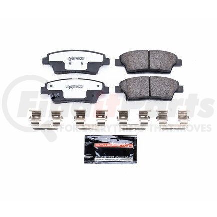 Z261551 by POWERSTOP BRAKES - Z26 STREET PERFORMANCE CARBON-FIBER CERAMIC BRAKE PADS W/ HARDWARE