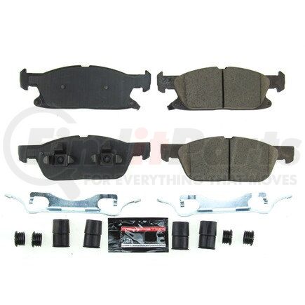 Z232180 by POWERSTOP BRAKES - Z23 EVOLUTION SPORT CARBON-FIBER BRAKE PADS W/ HARDWARE