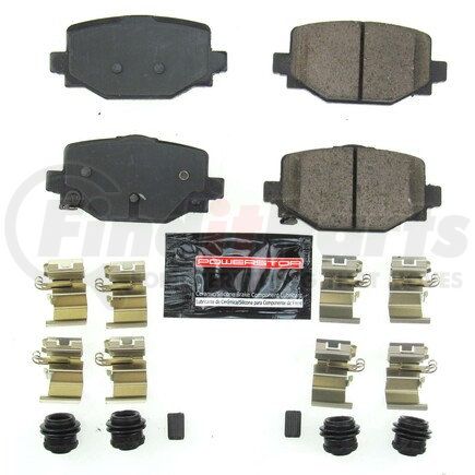 Z232191 by POWERSTOP BRAKES - Z23 EVOLUTION SPORT CARBON-FIBER BRAKE PADS W/ HARDWARE