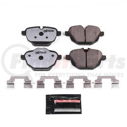 Z261473 by POWERSTOP BRAKES - Z26 STREET PERFORMANCE CARBON-FIBER CERAMIC BRAKE PADS W/ HARDWARE