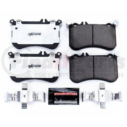 Z261634 by POWERSTOP BRAKES - Z26 STREET PERFORMANCE CARBON-FIBER CERAMIC BRAKE PADS W/ HARDWARE