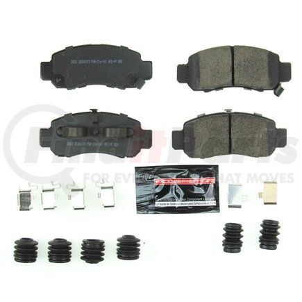 Z23832 by POWERSTOP BRAKES - Z23 EVOLUTION SPORT CARBON-FIBER BRAKE PADS W/ HARDWARE