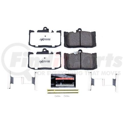 Z261686 by POWERSTOP BRAKES - Z26 STREET PERFORMANCE CARBON-FIBER CERAMIC BRAKE PADS W/ HARDWARE