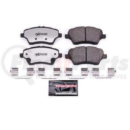 Z261730 by POWERSTOP BRAKES - Z26 STREET PERFORMANCE CARBON-FIBER CERAMIC BRAKE PADS W/ HARDWARE