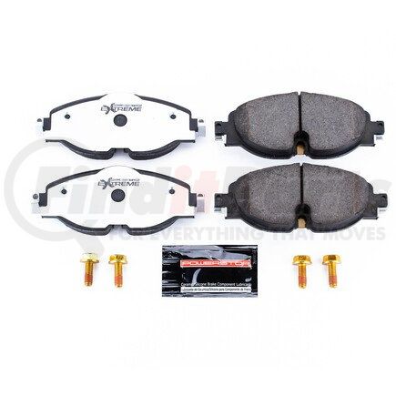 Z261760 by POWERSTOP BRAKES - Z26 STREET PERFORMANCE CARBON-FIBER CERAMIC BRAKE PADS W/ HARDWARE