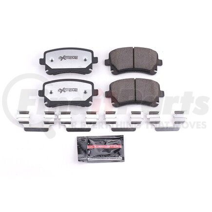 Z261018 by POWERSTOP BRAKES - Z26 STREET PERFORMANCE CARBON-FIBER CERAMIC BRAKE PADS W/ HARDWARE