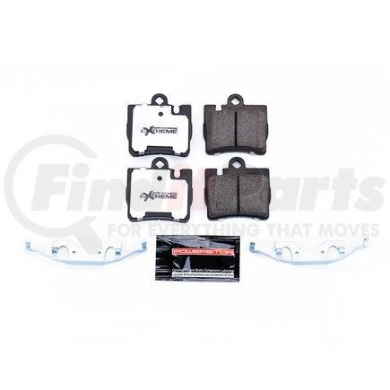 Z26848 by POWERSTOP BRAKES - Z26 STREET PERFORMANCE CARBON-FIBER CERAMIC BRAKE PADS W/ HARDWARE