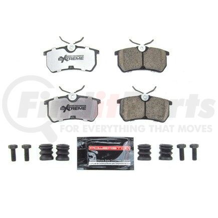 Z26886 by POWERSTOP BRAKES - Z26 STREET PERFORMANCE CARBON-FIBER CERAMIC BRAKE PADS W/ HARDWARE