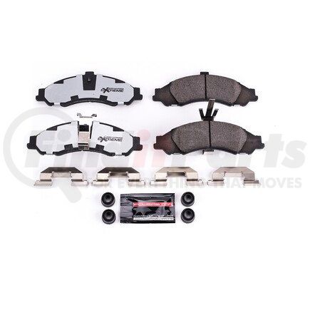 Z261043 by POWERSTOP BRAKES - Z26 STREET PERFORMANCE CARBON-FIBER CERAMIC BRAKE PADS W/ HARDWARE