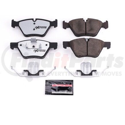 Z261061 by POWERSTOP BRAKES - Z26 STREET PERFORMANCE CARBON-FIBER CERAMIC BRAKE PADS W/ HARDWARE