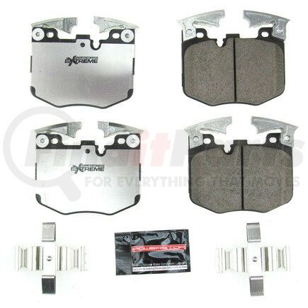 Z261867 by POWERSTOP BRAKES - Z26 STREET PERFORMANCE CARBON-FIBER CERAMIC BRAKE PADS W/ HARDWARE