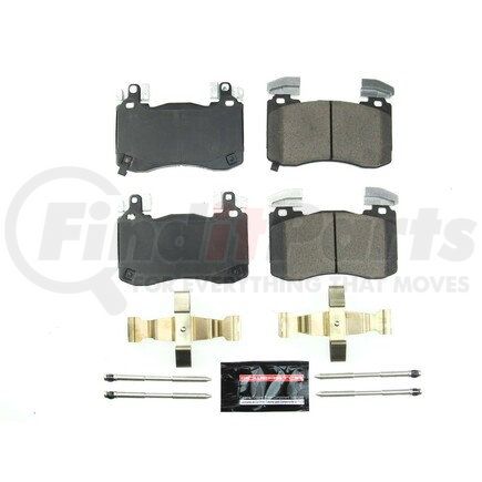 Z236012 by POWERSTOP BRAKES - Z23 EVOLUTION SPORT CARBON-FIBER BRAKE PADS W/ HARDWARE