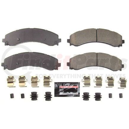 Z232224 by POWERSTOP BRAKES - Z23 EVOLUTION SPORT CARBON-FIBER BRAKE PADS W/ HARDWARE