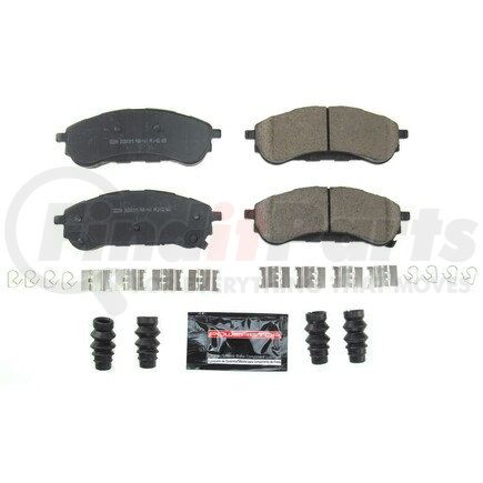 Z232208 by POWERSTOP BRAKES - Z23 EVOLUTION SPORT CARBON-FIBER BRAKE PADS W/ HARDWARE