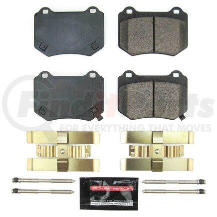 Z232118 by POWERSTOP BRAKES - Z23 EVOLUTION SPORT CARBON-FIBER BRAKE PADS W/ HARDWARE