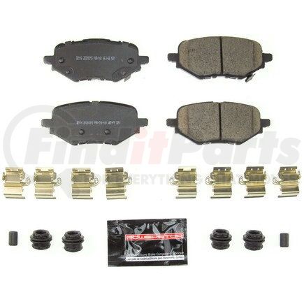 Z232116 by POWERSTOP BRAKES - Z23 EVOLUTION SPORT CARBON-FIBER BRAKE PADS W/ HARDWARE