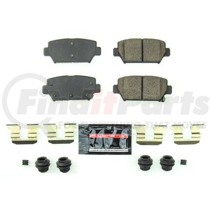 Z232156 by POWERSTOP BRAKES - Z23 EVOLUTION SPORT CARBON-FIBER BRAKE PADS W/ HARDWARE